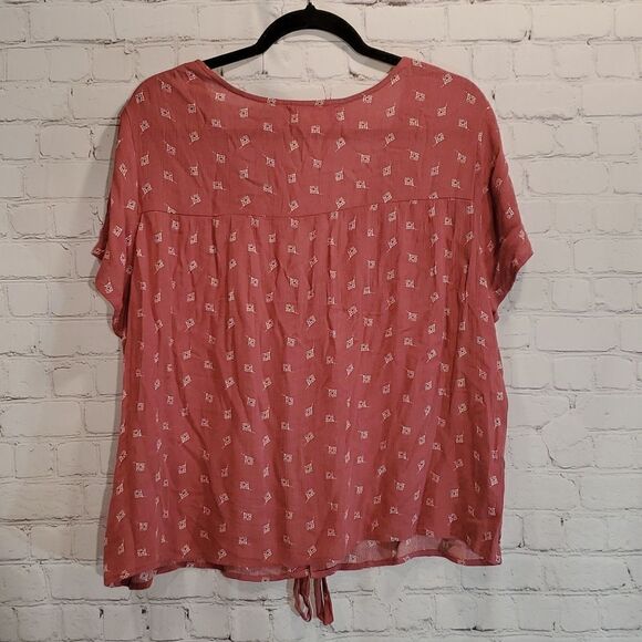 Pink Republic boho tie front top size XL - Picture 6 of 6